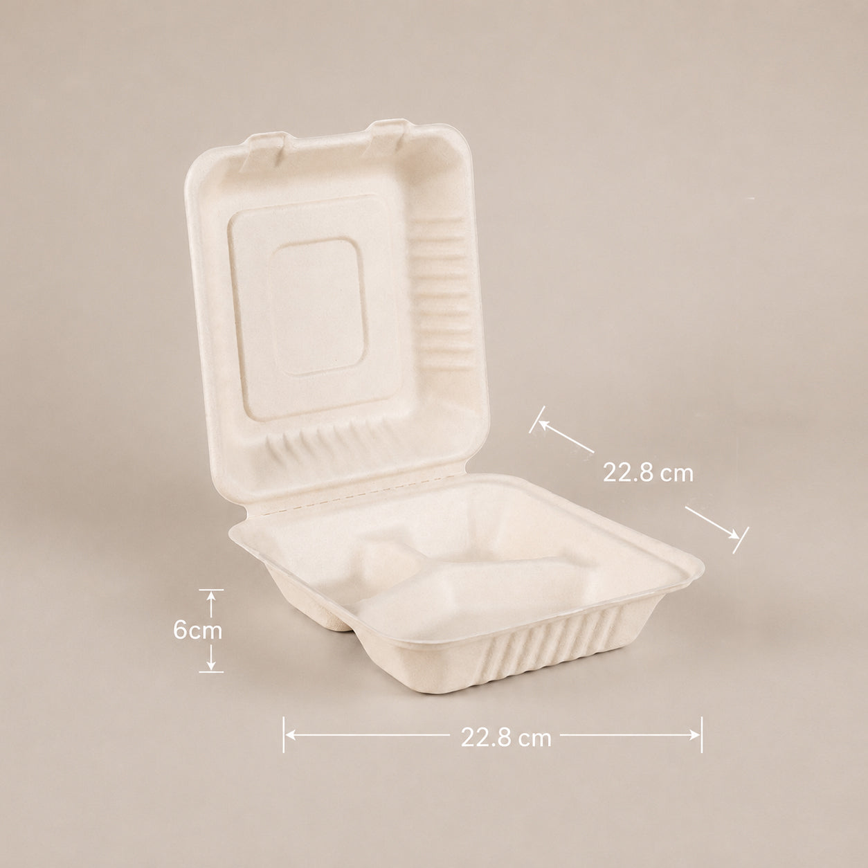 Sugarcane 3 Compartment Dinner Box