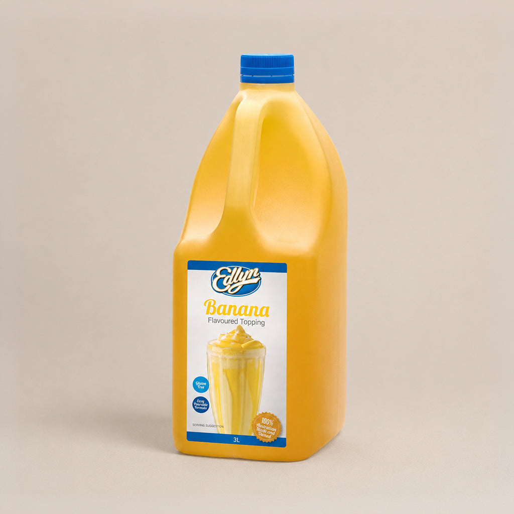Edlyn Banana Flavoured Topping 3L