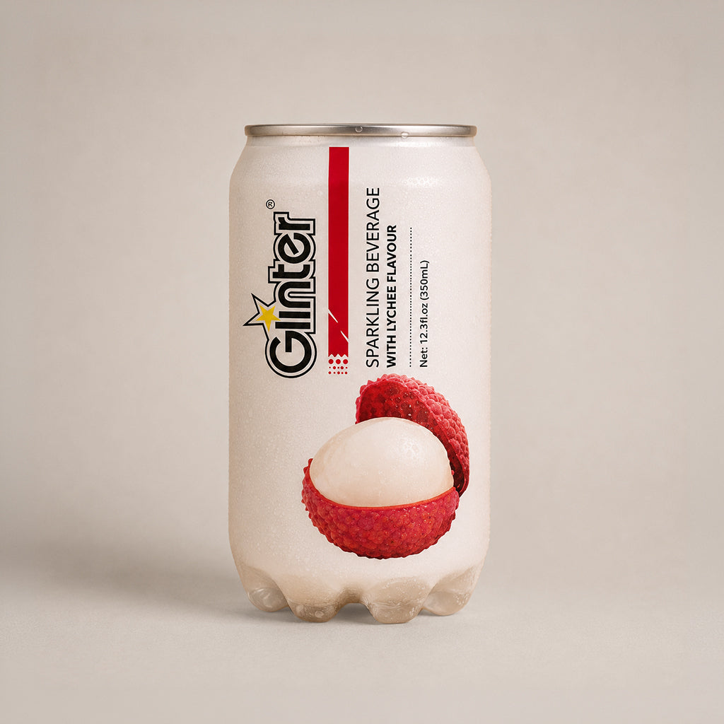 Ginter Sparkling Lychee 350ml 4pk