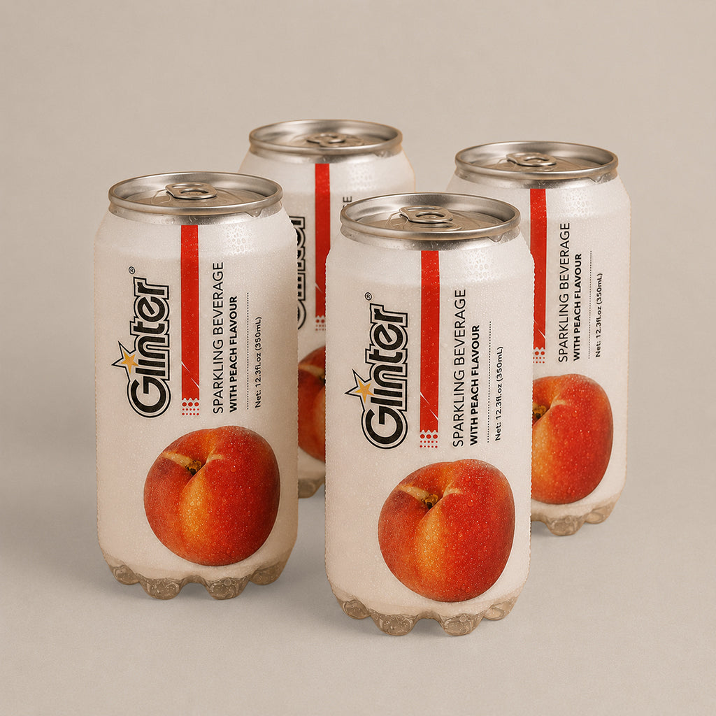 Ginter Sparkling Peach 350ml 4pk
