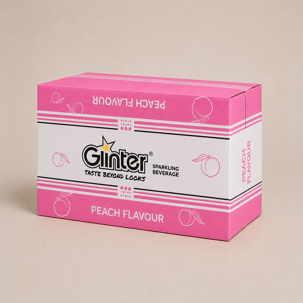 Glinter Sparkling Peach 350ml 24pk