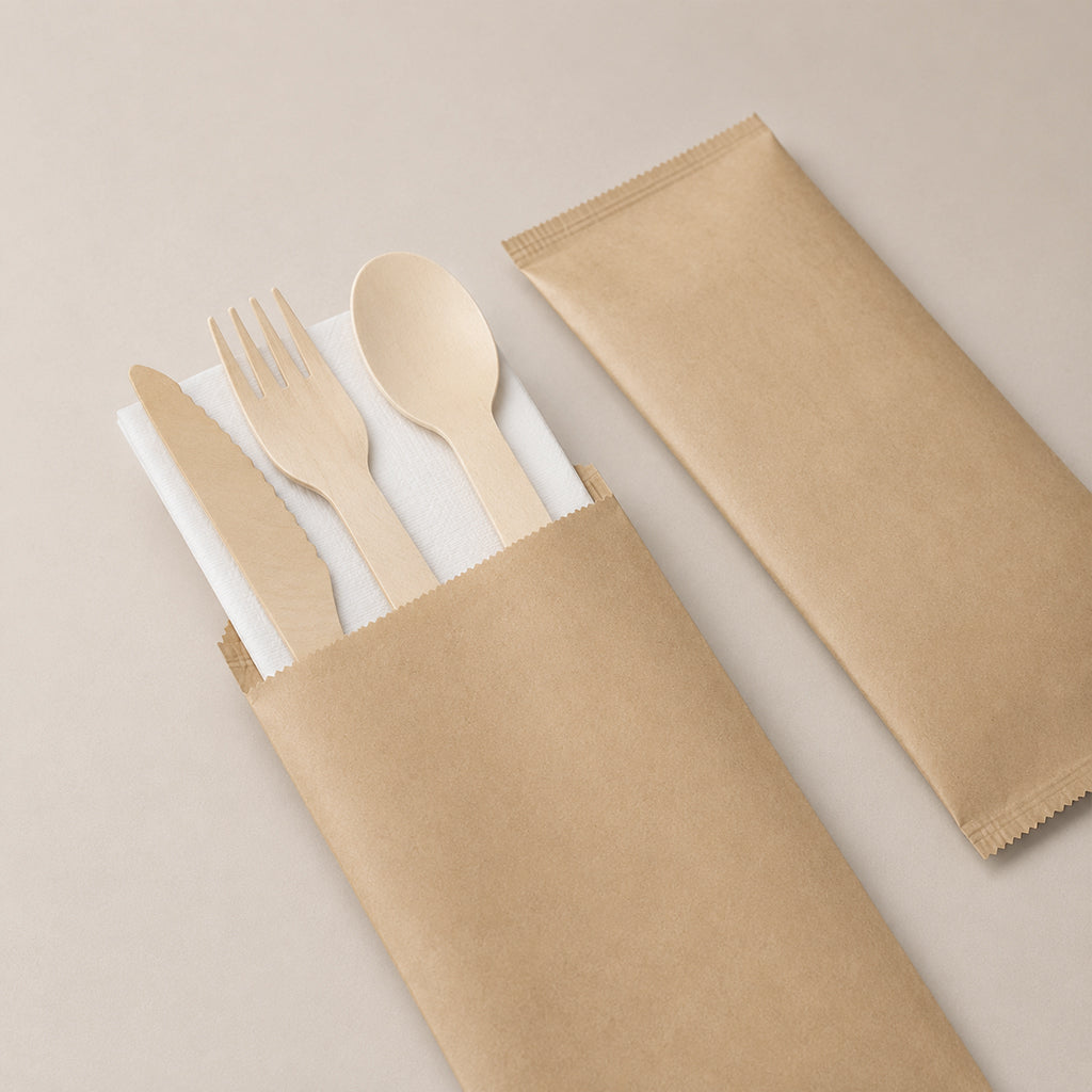 Wooden Cutlery Set (knife, spoon and fork)